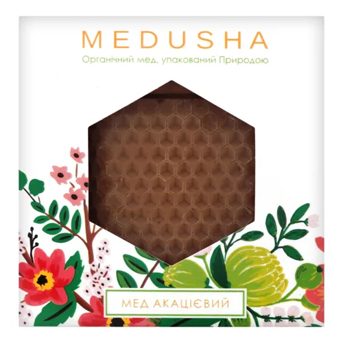 Мед акацієвий в унікальній упаковці з бджолиного воску "Сота 350"