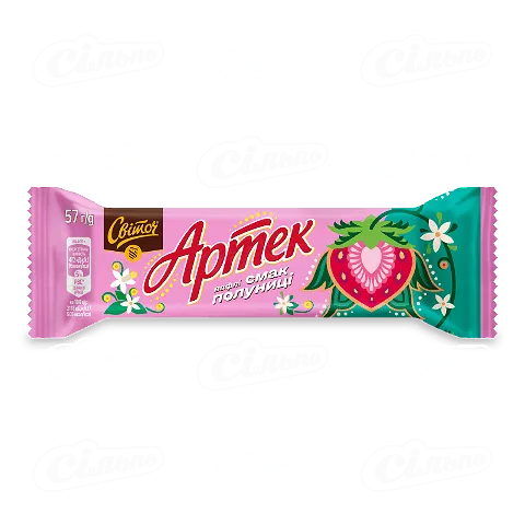 Вафлі Світоч Артек смак полуниці, 57г