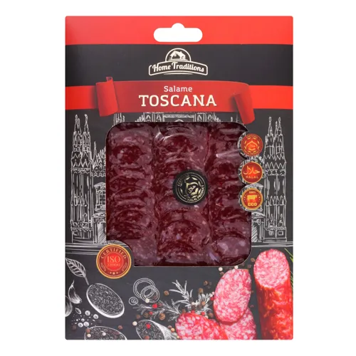Ковбаса Tosсana Home Traditions сиров'ялена картонна упаковка 65г