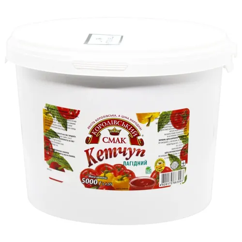Кетчуп Королівський смак Лагідний+ 5кг