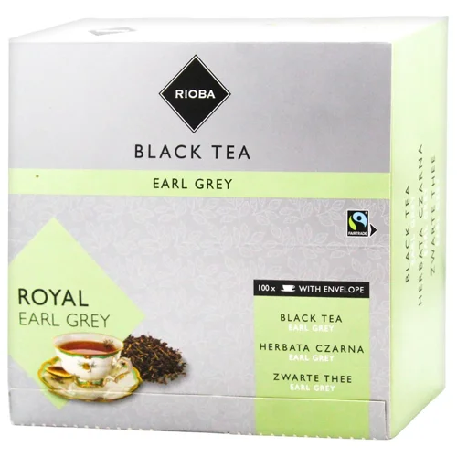 Чай чорний Rioba Earl Grey з ароматом бергамоту 1,5г*100шт