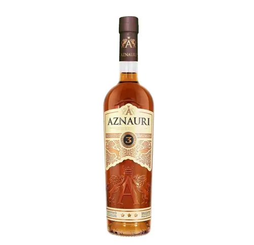 Коньяк Aznauri Три зірки ординарний 40% 0.5л