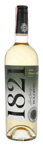 Вино 0.75л 12.5-13.5% біле сухе 1821 Pinot Grigio Bolgrad