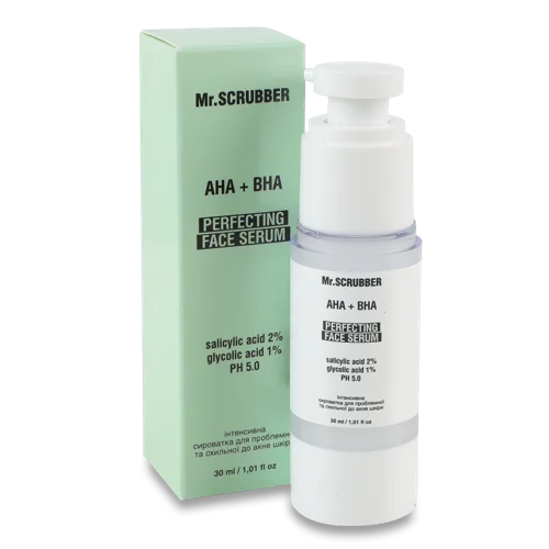 Сироватка для Проблемної Та Схильної До Акне Шкіри Інтенсивна AHA+BHA Mr.Scrubber, 30мл