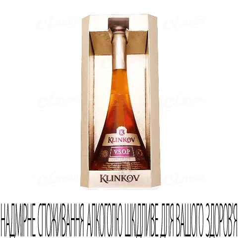 Коньяк Klinkov VSOP у сувенірній коробці, 0,5л