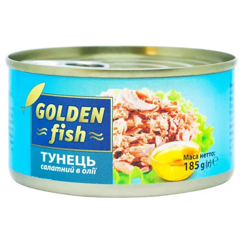 Тунець Golden Fish салатний в олії 185г