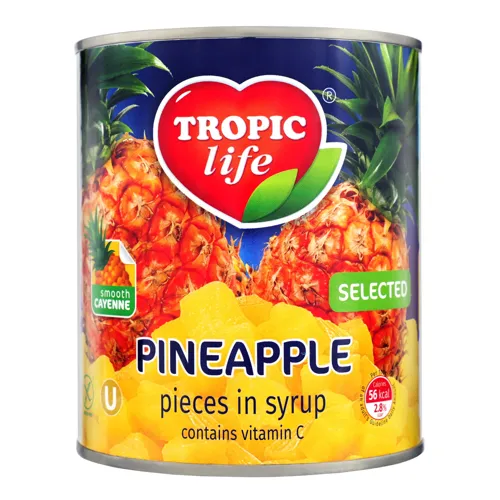 Ананас шматочками у сиропі Tropic Life 820г