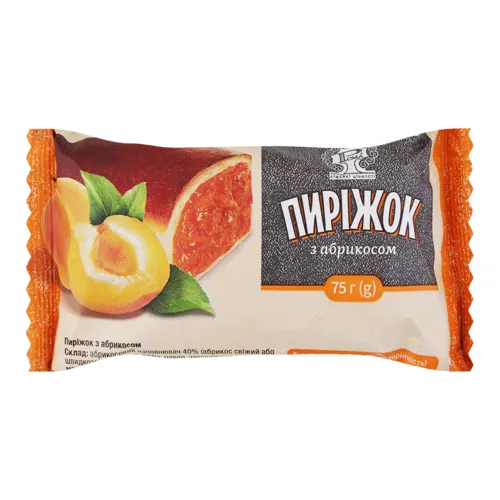 Пиріжок з абрикосом Рома м/у 75г