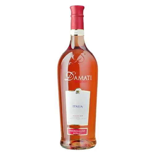 Вино D'Amati Negroamaro Merlot Roze Puglia сухе рожеве 11,5% 1л