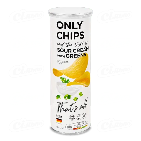 Чіпси «Премія»® картопляні сметана-цибуля, тубус, 165г