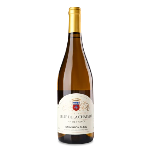 Вино Біле Сухе Sauvignon Blanc В/ґ Belle De La Chapelle, 0.75л, 12.5%