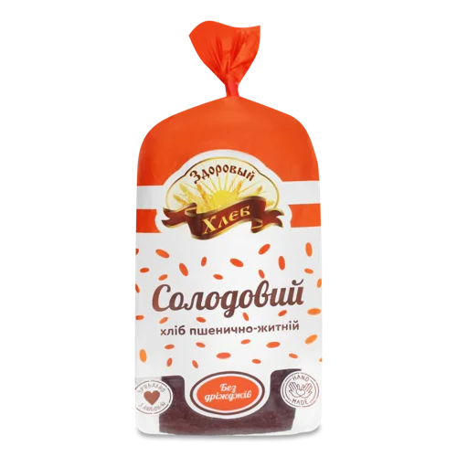 Хліб Пшенично-Житній Солодовий В/ґ, 0.4кг