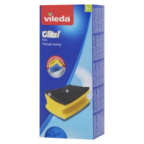 Губки кухонні Vileda Glitzi Plus для посуду 3шт