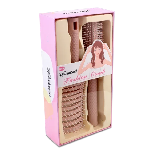 Набір Щіток Для Волосся Браш + Тунельна Паста 15.5х7.4х25см №KYYW164 Fashion comb Huaxiaomei 1шт
