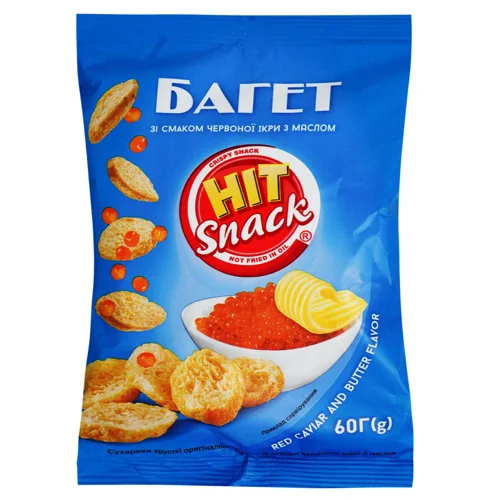 Багет Hit Snack червона ікра з маслом 60г