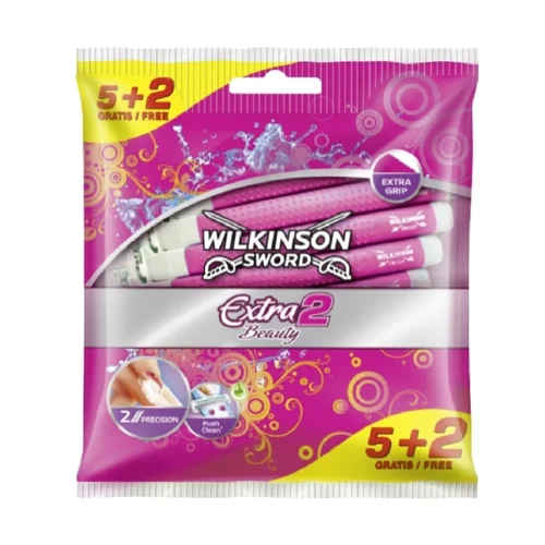 Бритви Wilkinson Extra 2 Essentials Beauty одноразові жіночі 5+2шт