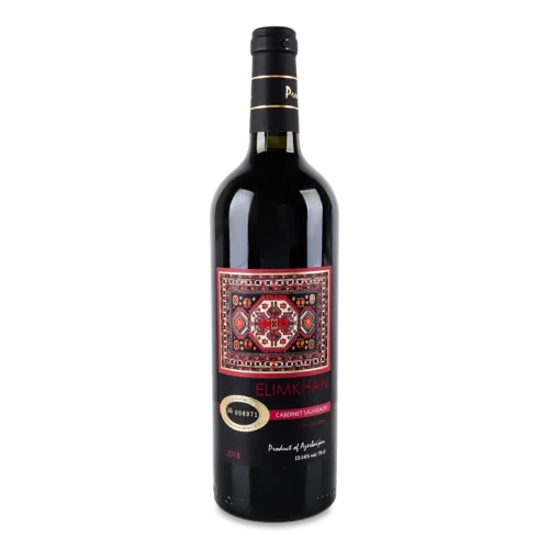 Вино Червоне Сухе Марочне Cabernet Sauvignon Elimkhan, 0.75л 12-14% к/у