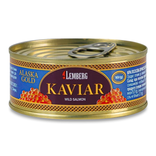 Ікра Горбуші Лососева Зерниста В/ґ, З/б 90г