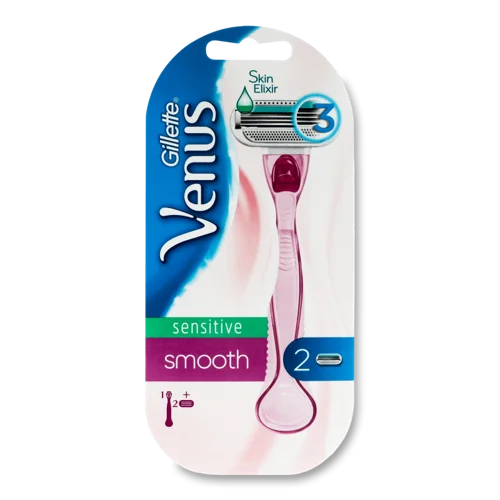 Бритва З Змінними Касетами Sensitive Smooth Venus Gillette, 1шт