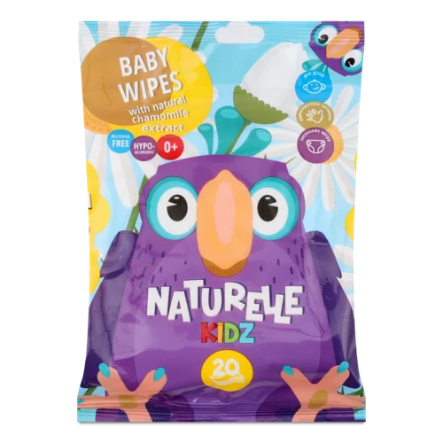 Дитячі Вологі Серветки Ромашка Kidz Naturelle, 20шт