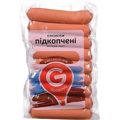 Сосиски «Глобино» «Підкопчені» варені, 325г