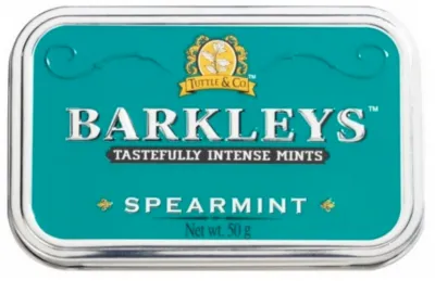 Льодяники Barkleys м'ятні 50г