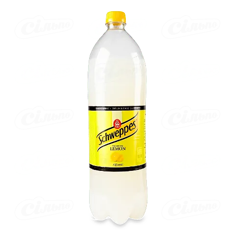 Напій безалкогольний газований Schweppes Лимон, 1,35л