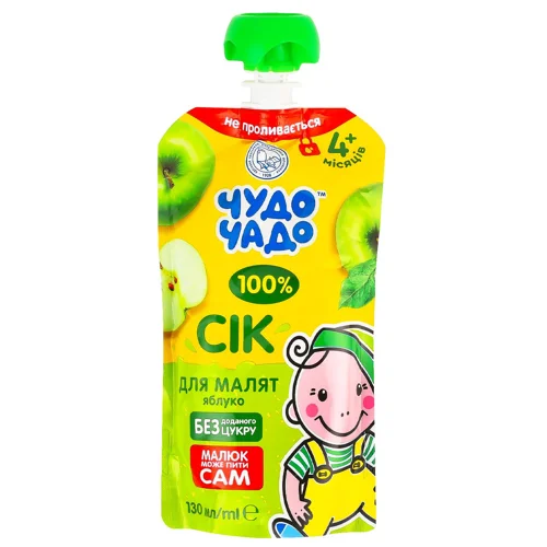 Сік Чудо-Чадо яблучний 130мл