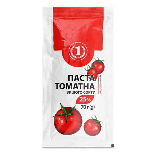 Томатна Паста 25% Вищого Ґатунку, м/у 70г