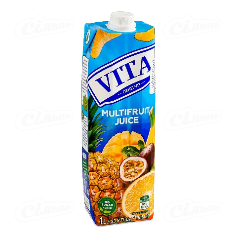 Сік Vita мультифруктовий без цукру, 1л