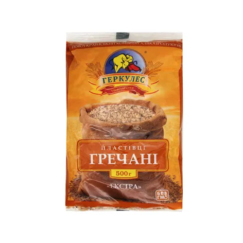 Пластівці гречані «Геркулес» екстра 500г