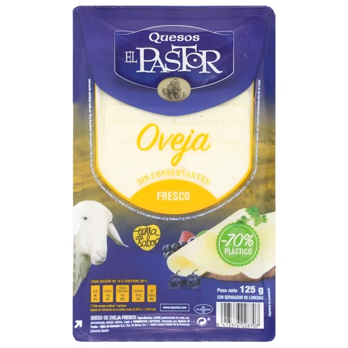 Сир El Pastor овечий нарізаний 31% 125г