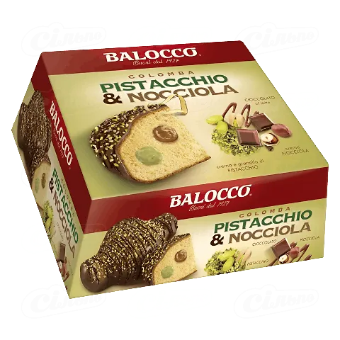 Кекс Balocco Коломба з кремом фісташка-фундук, 750г