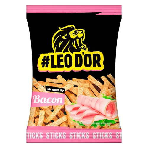 Сухарики пшеничні зі смаком бекону Leodor 110г