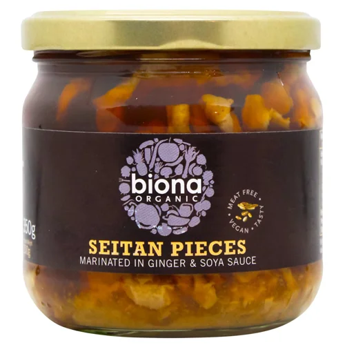 Сейтан Biona Organic Шматочки в соусі з імбиру та сої 350г