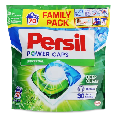 Засіб Миючий Для Прання Білих Та Світлих Речей у капсулах Persil Universal Power Caps, 70х15г