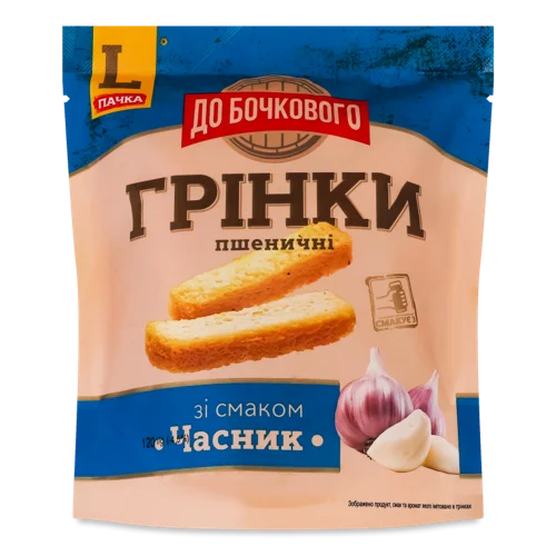 Грінки Пшеничні Часникові, д/п, 120г