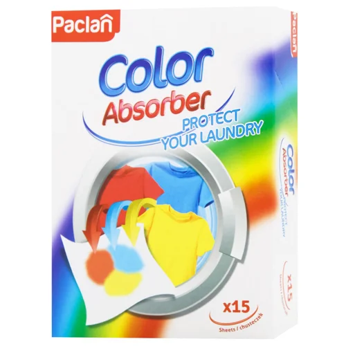 Серветки Paclan Color Absorber для прання 15шт