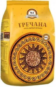 Крупа Сонцядар гречана Вищого ґатунку, 900г