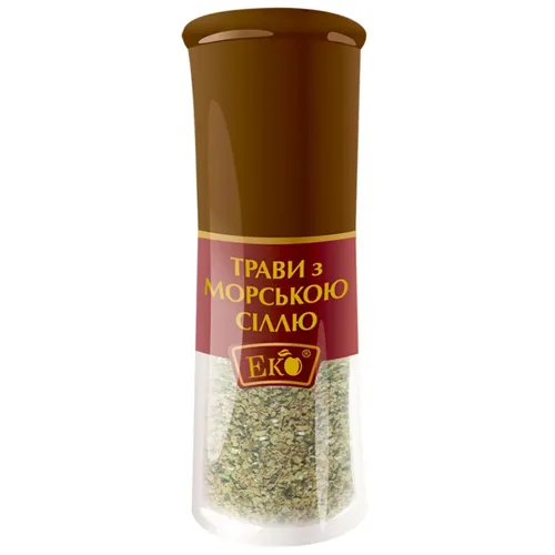 Приправа Еко трави з морською сіллю млинок 23г