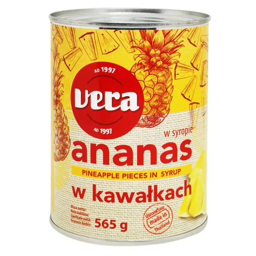 Ананас Vera шматочки в сиропi 565г