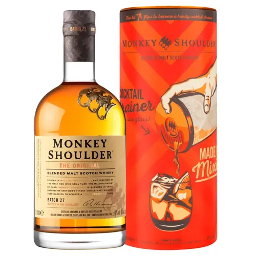 Віскі Monkey Shoulder 40% 0,7л + ситечко для коктейлю