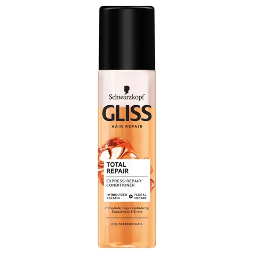 Експрес-кондиціонер Gliss Total Repair для сухого волосся яке піддається стресу 200мл