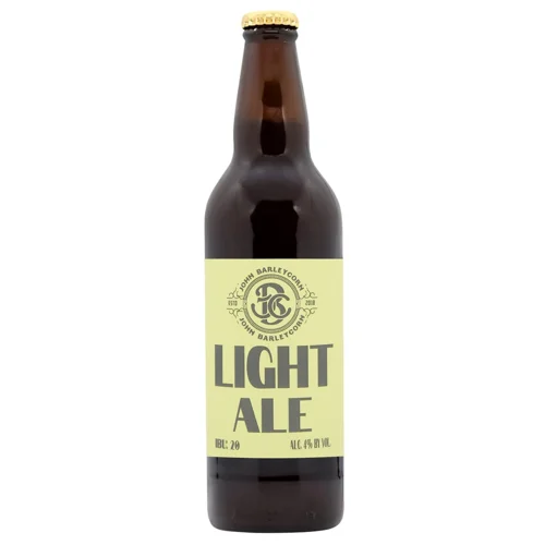 Пиво John Barleycorn Light Ale світле нефільтроване 4% 0,5л