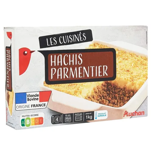 Картопля Ашан з м'ясом та цибулею заморожена 1кг