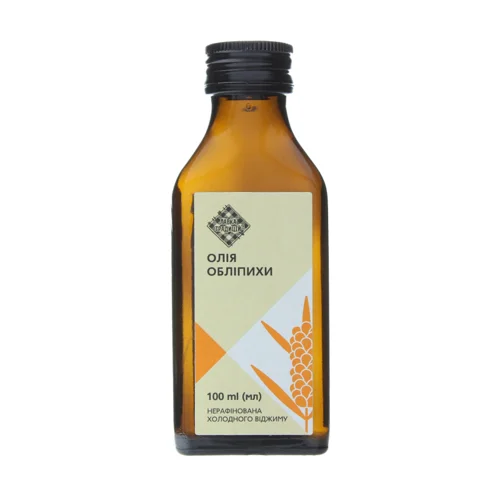 Олія Обліпихи Нерафінована Холодного Віджиму, 100 мл