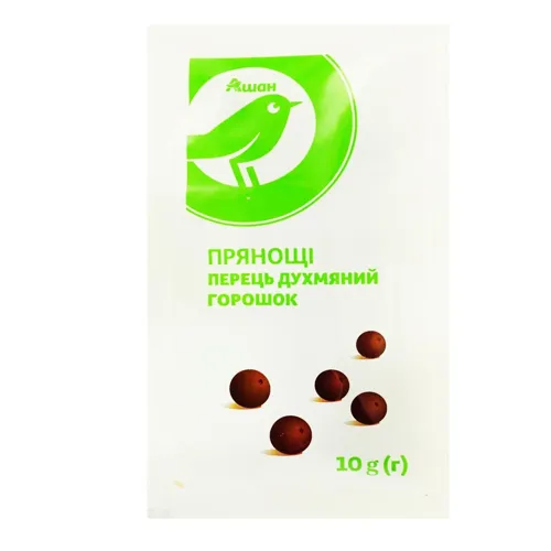 Прянощі перець Ашан духмяний горошок 10г