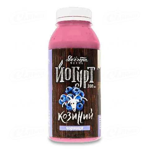 Йогурт «Лавка традицій» «Доообра ферма» чорниця з козячого молока, 300мл