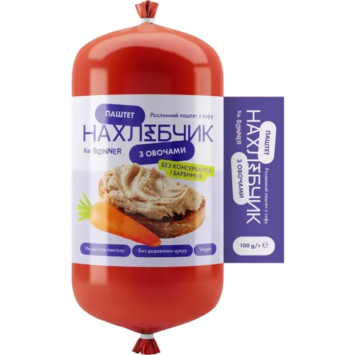 Паштет Bonner Нахлібчик з овочами 100г