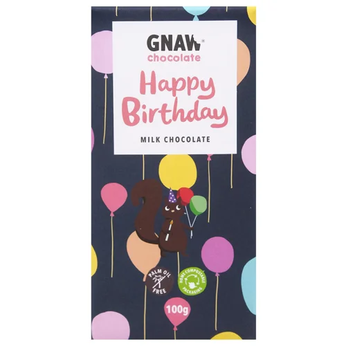 Шоколад молочний Gnaw Happy Birthday 100г